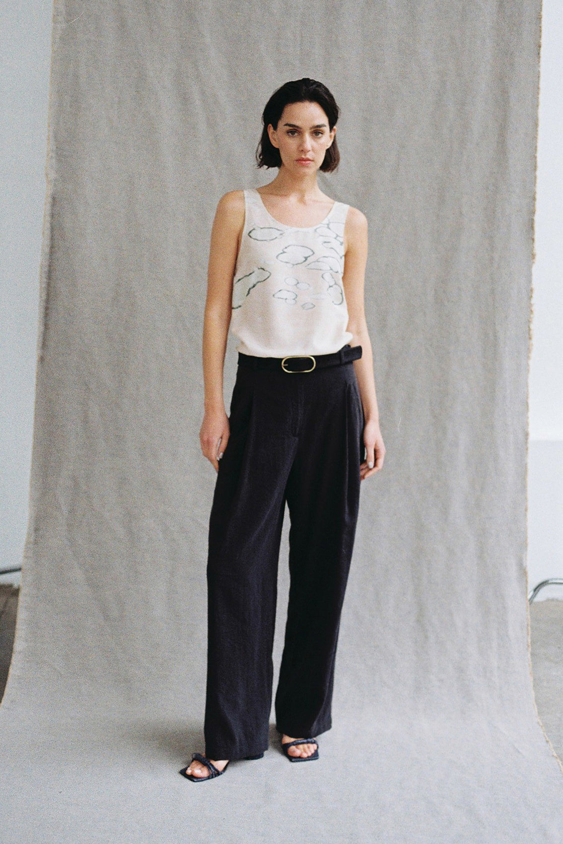 Top Print Clorado Seda - Crema