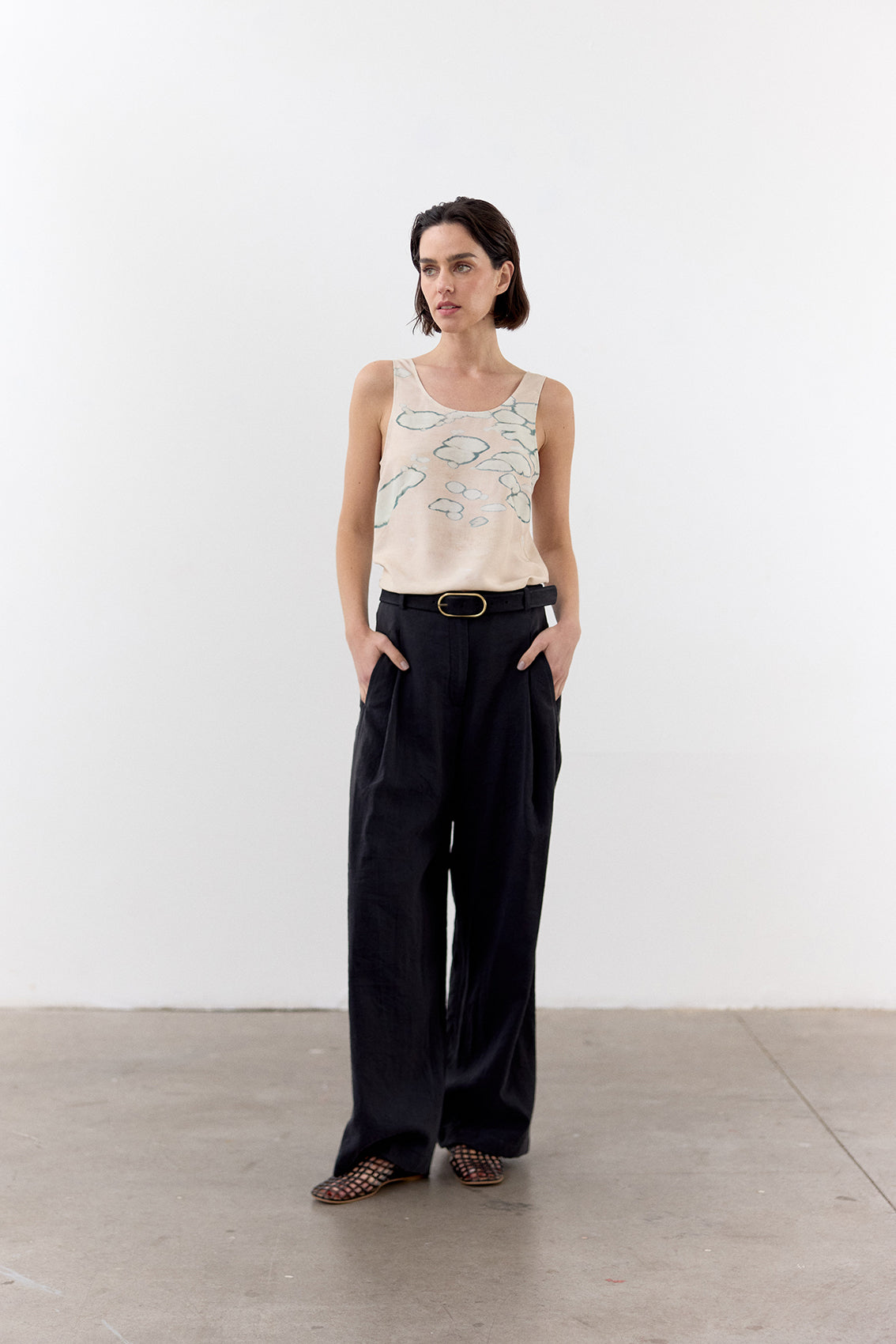 Top Print Clorado Seda - Crema