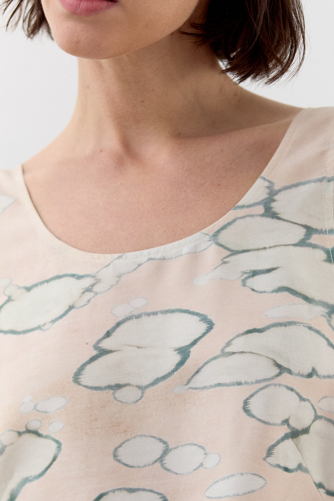 Top Print Clorado Seda - Crema