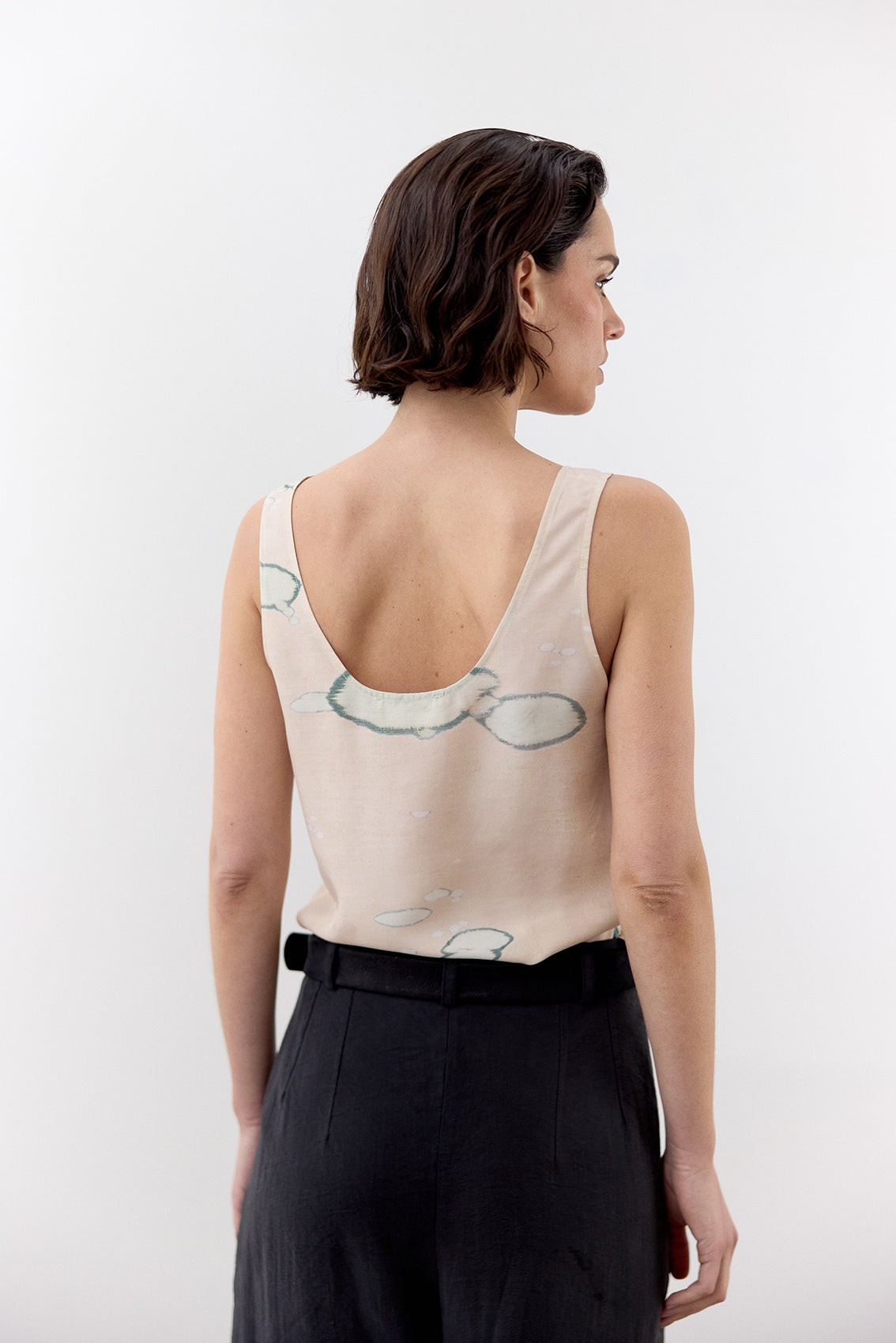 Top Print Clorado Seda - Crema