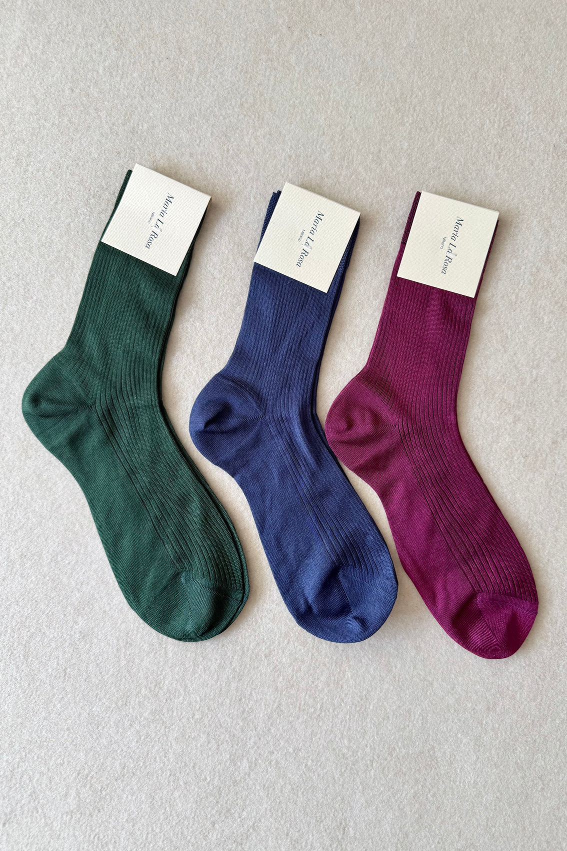 Calcetines Rib de Seda Maria La Rosa