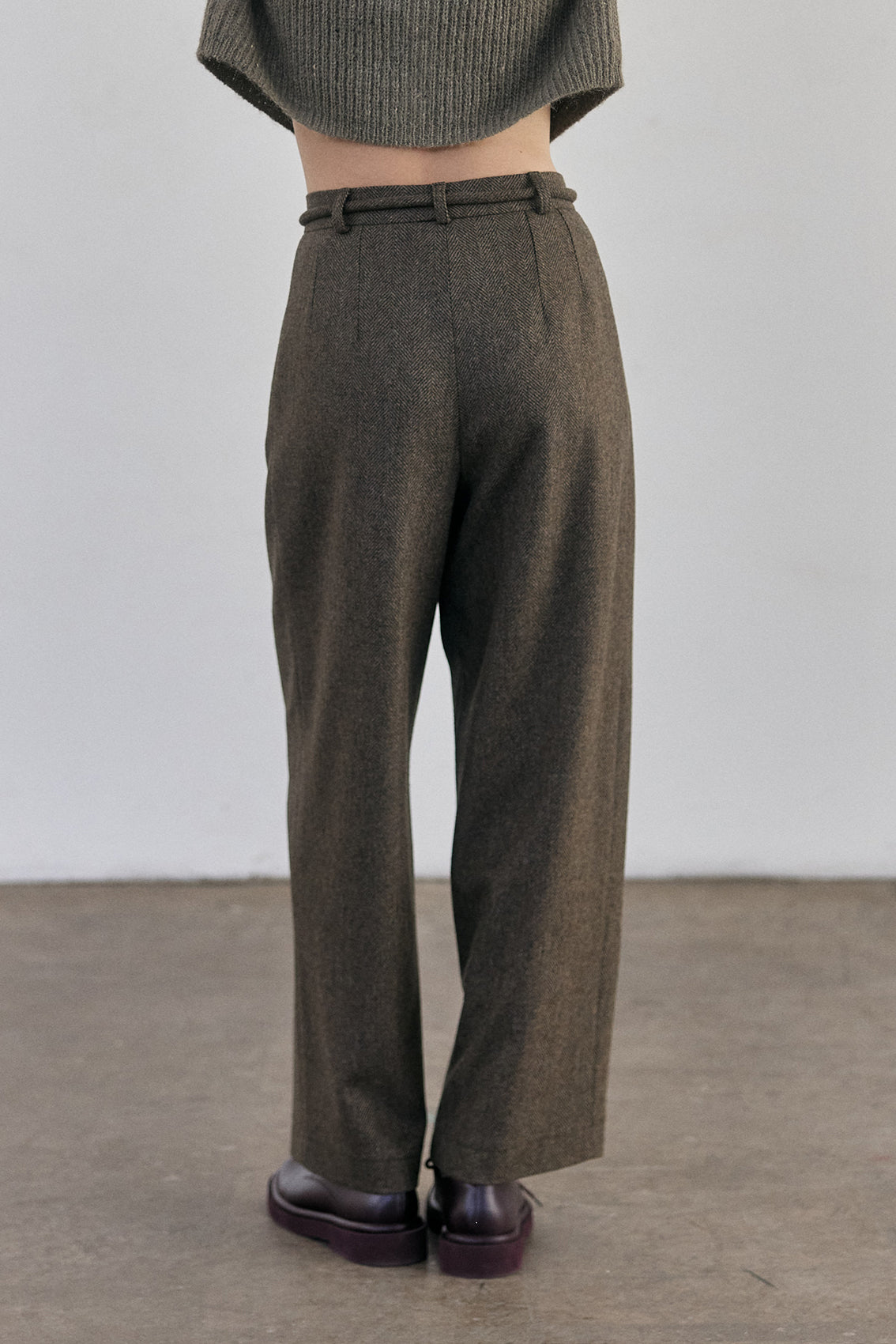 Wool Trousers - Taupe