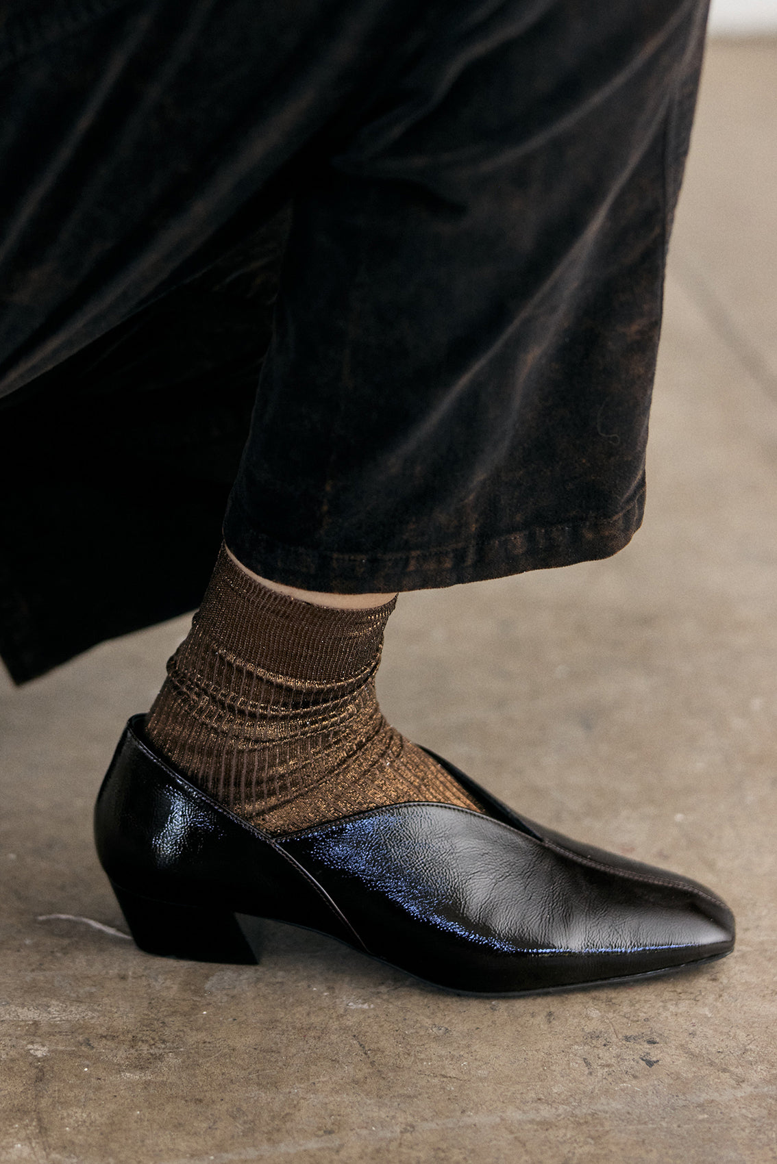 Calcetines Seda Metalizada Maria La Rosa