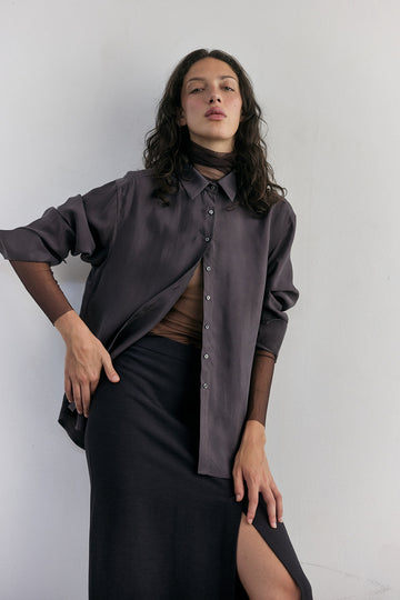 Blusa Cupro - Trufa