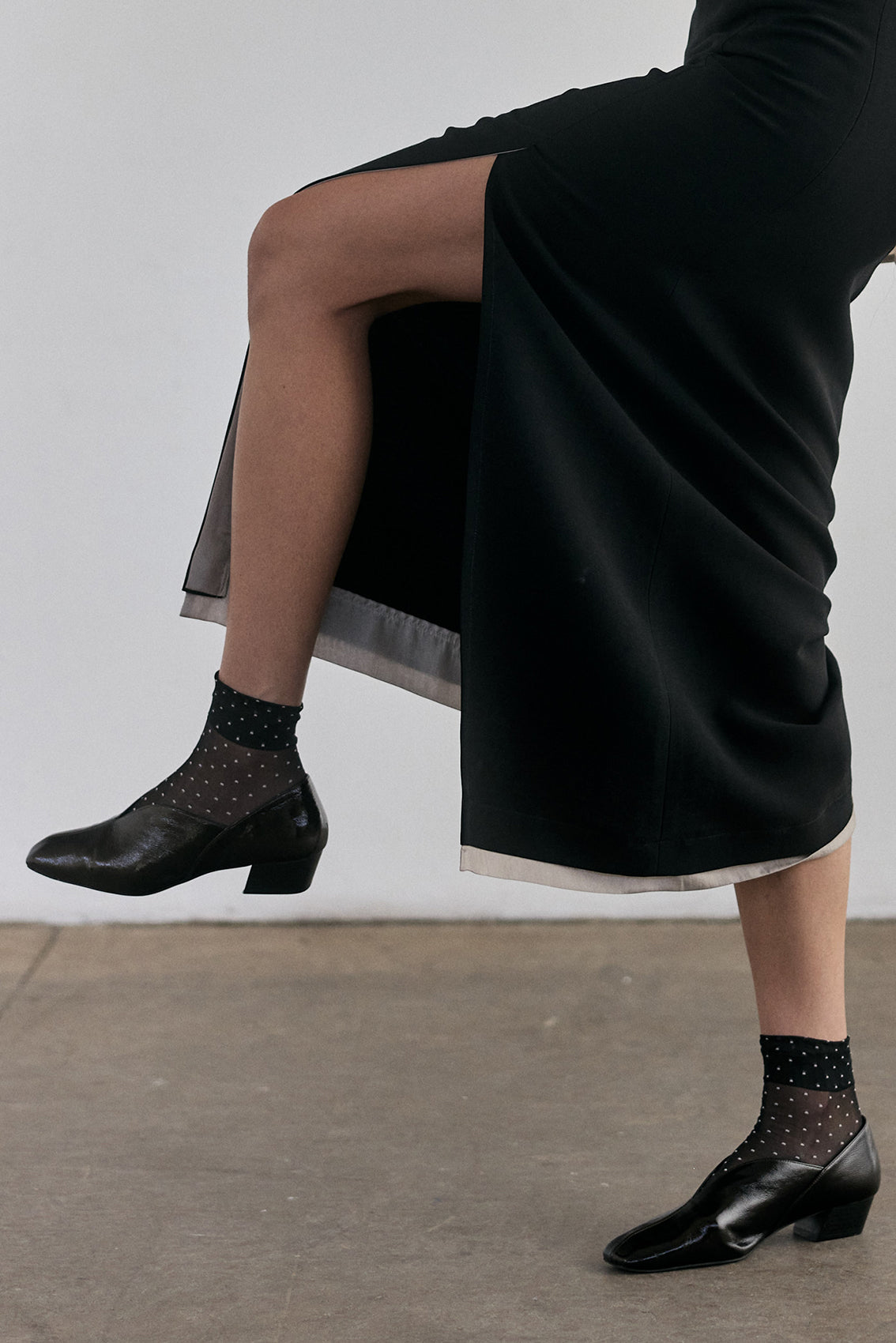 Calcetines Transparentes con Puntos