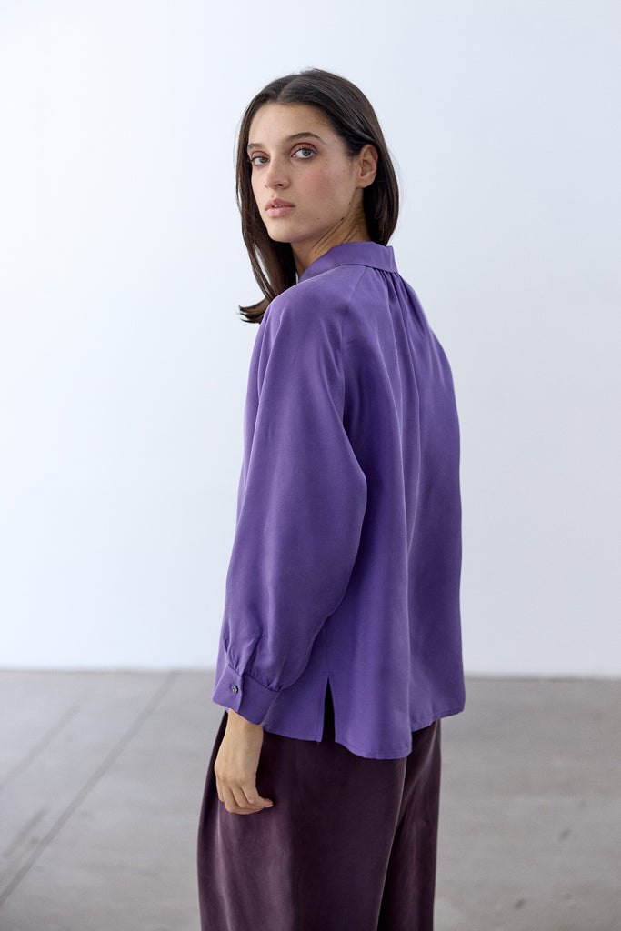 Raglan Sleeve Blouse Cupro - Jacarandá