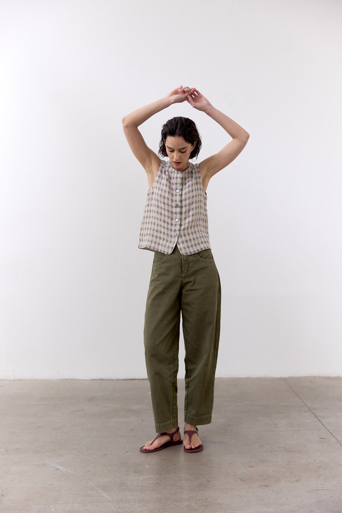 Pantalón Utilitario Gabardina - Musgo