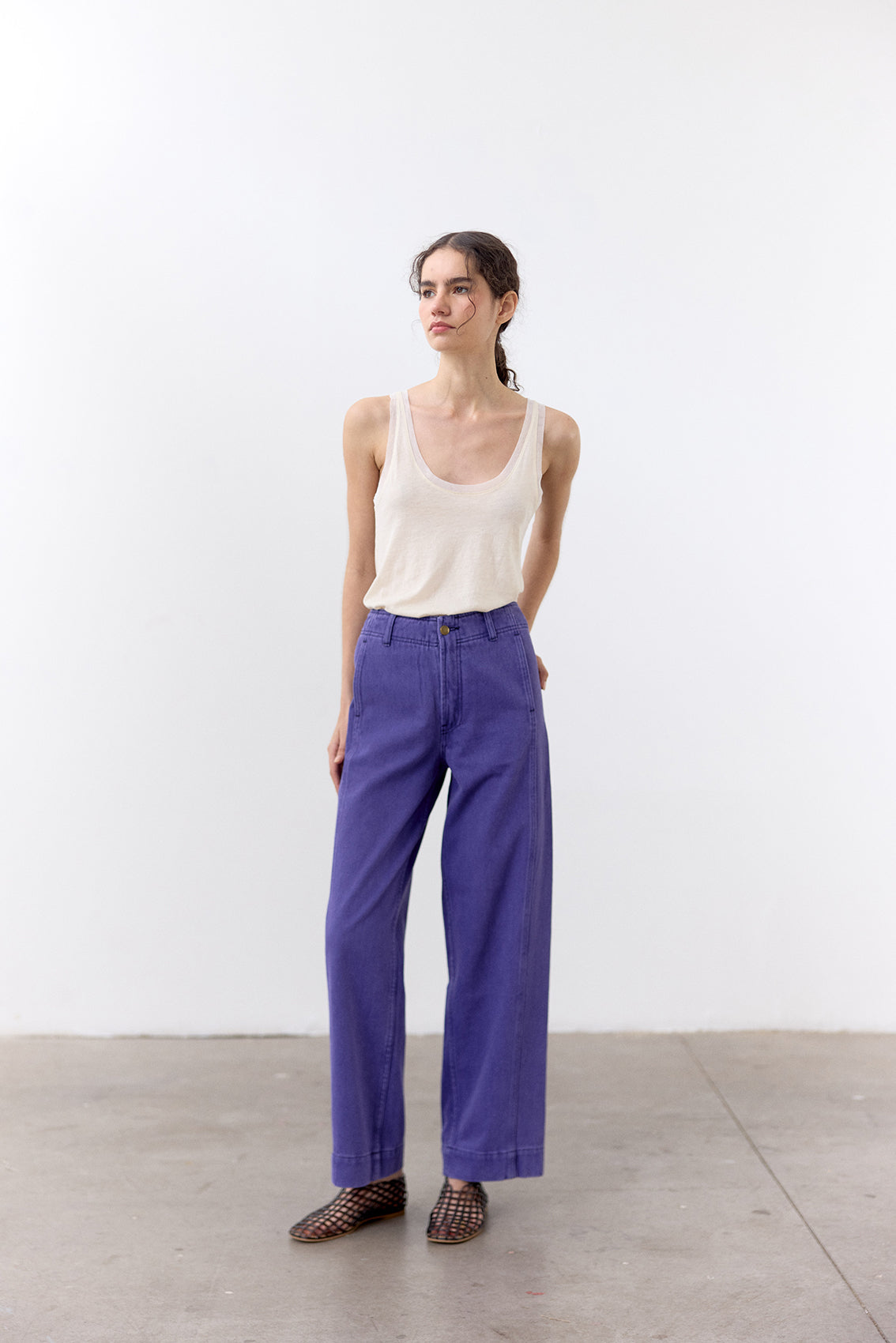 Top Tank Algodón Pima - Mantequilla