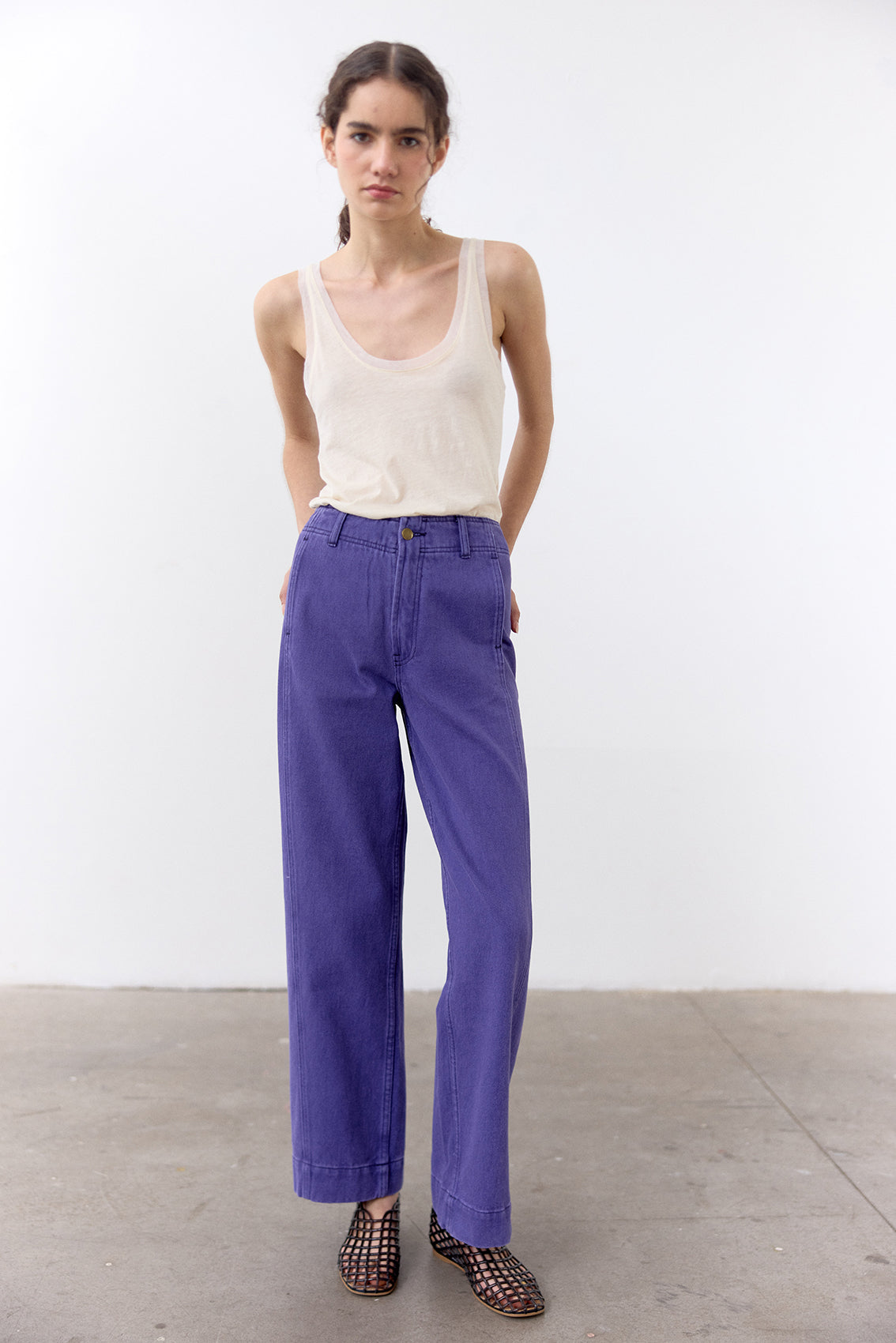 Top Tank Algodón Pima - Mantequilla