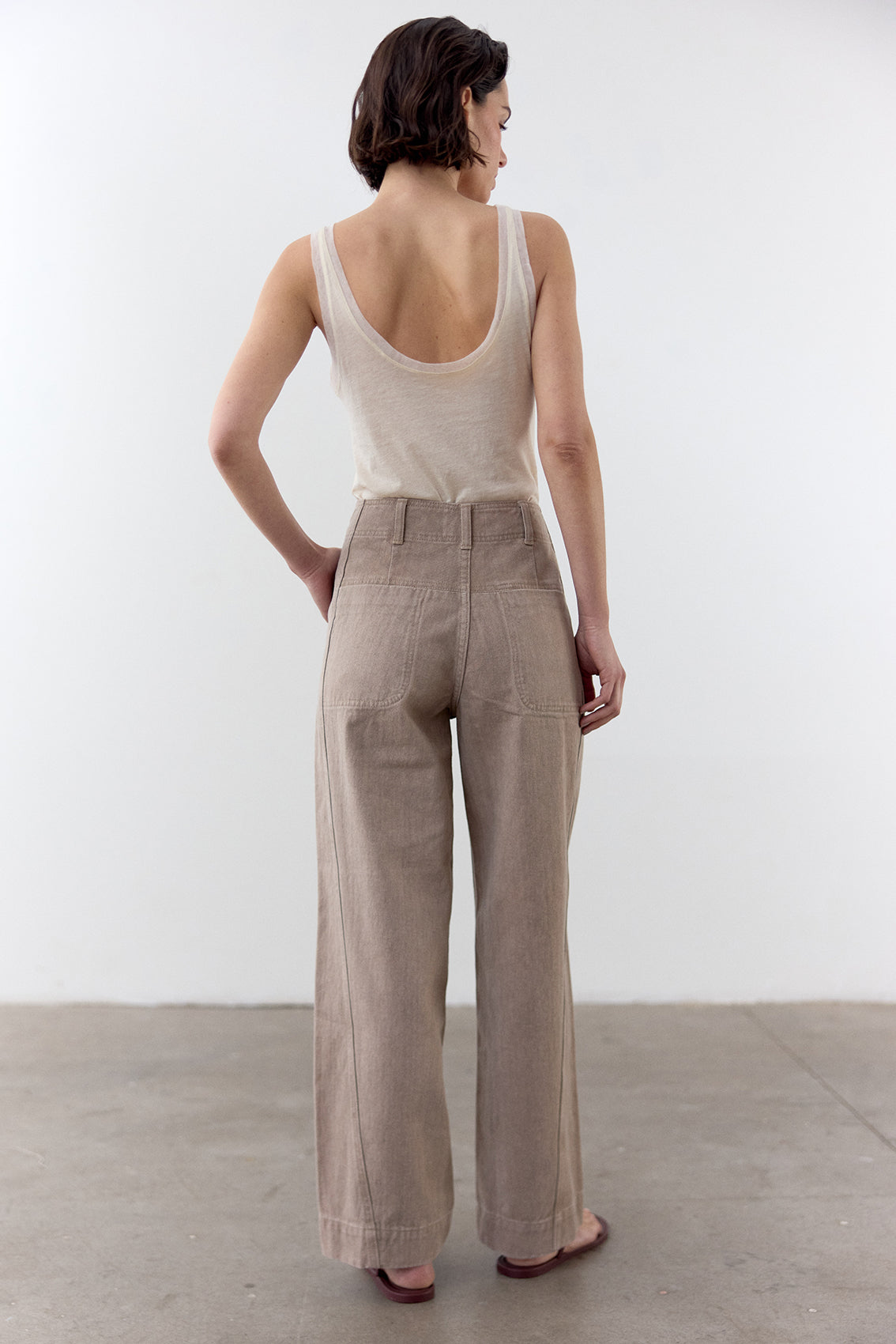 Top Tank Algodón Pima - Mantequilla