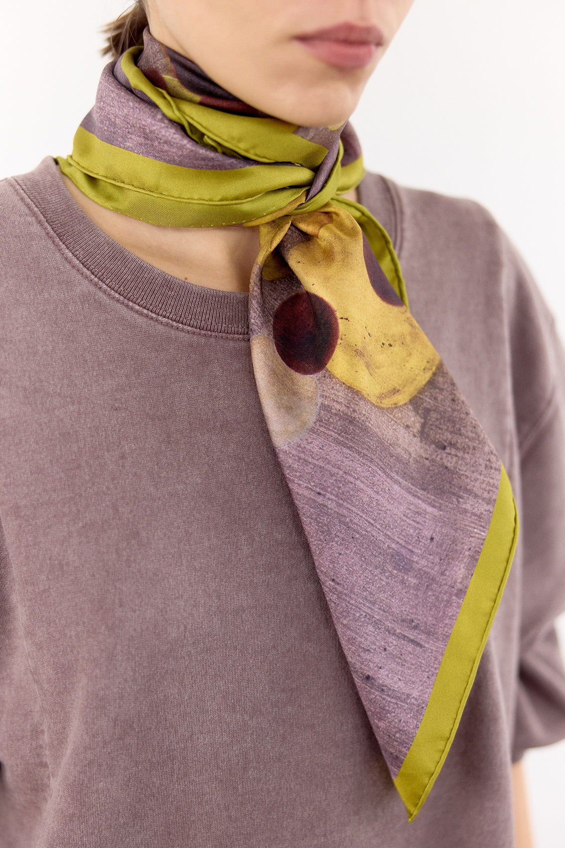 Pañuelo Mediano Seda Estampada - Paula Subercaseaux • SISA