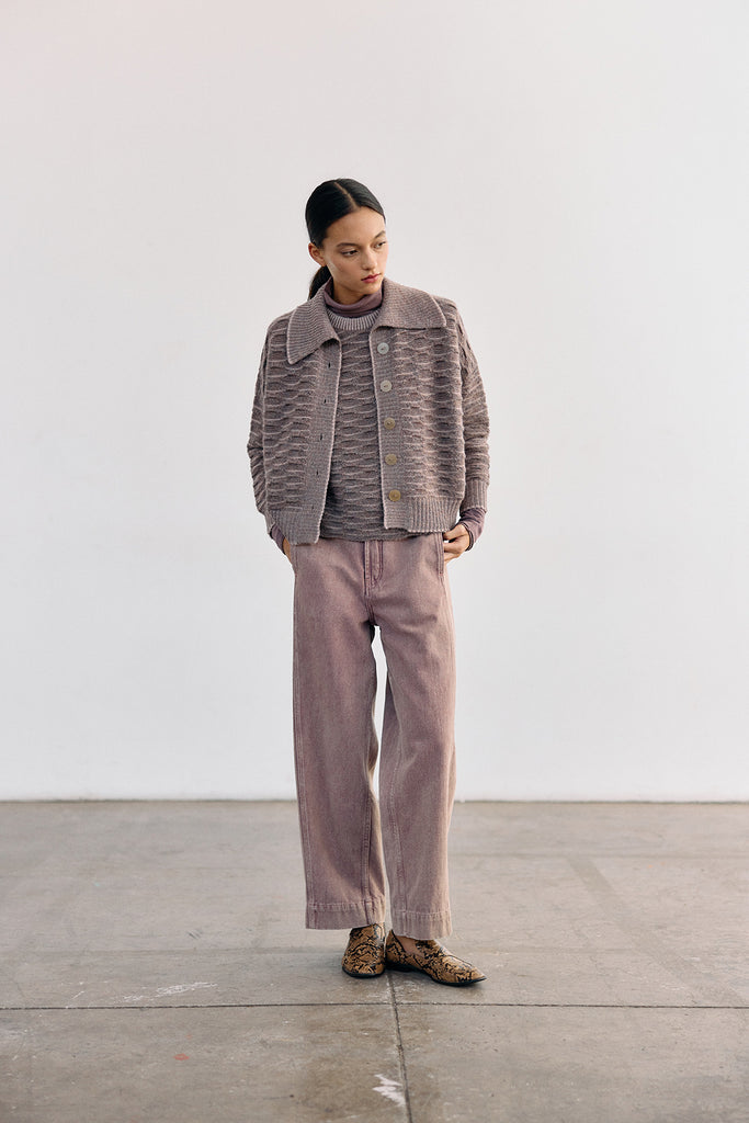 Straight-Fit Recycled Denim Jeans - Malva