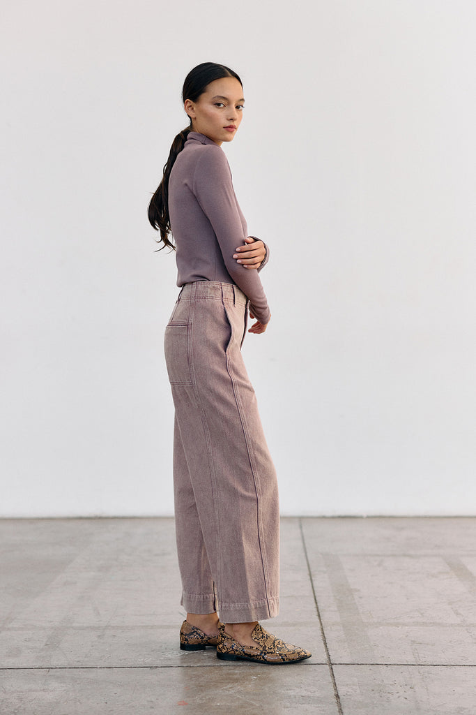 Straight-Fit Recycled Denim Jeans - Malva