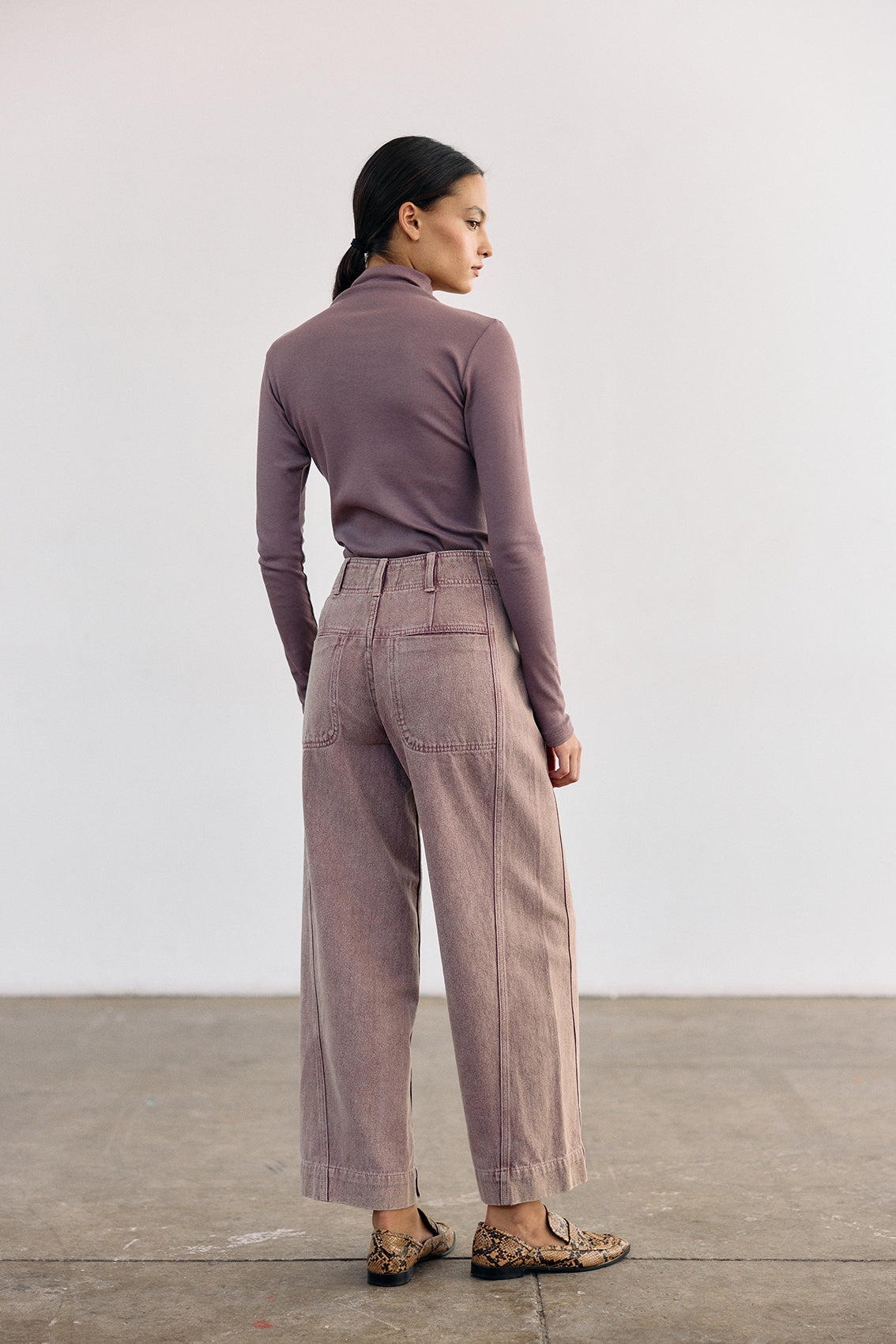 Straight-Fit Recycled Denim Jeans - Malva
