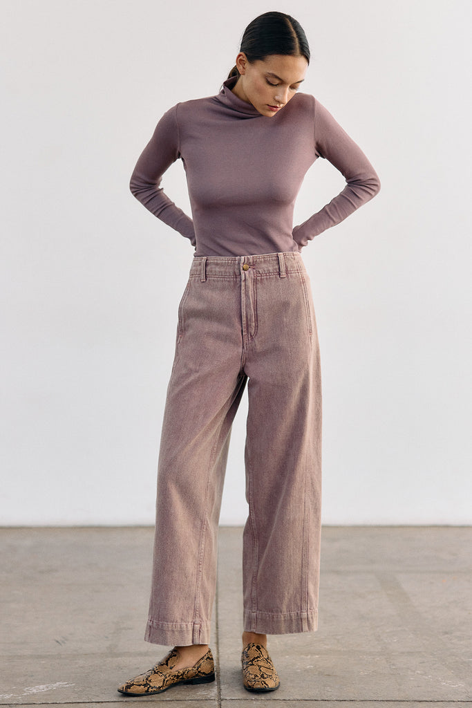 Straight-Fit Recycled Denim Jeans - Malva