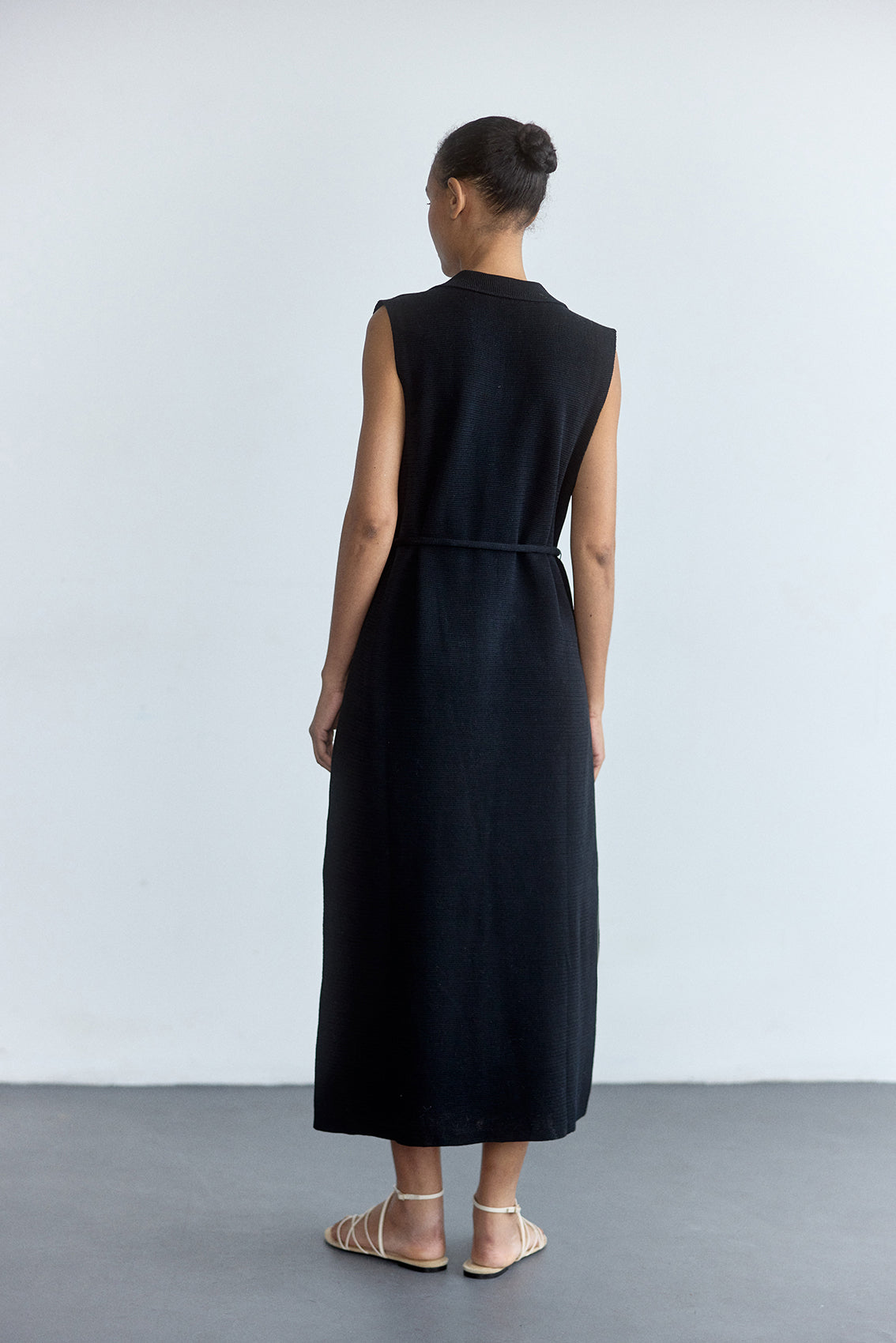 Vestido Tejido Algodón Pima - Ónix