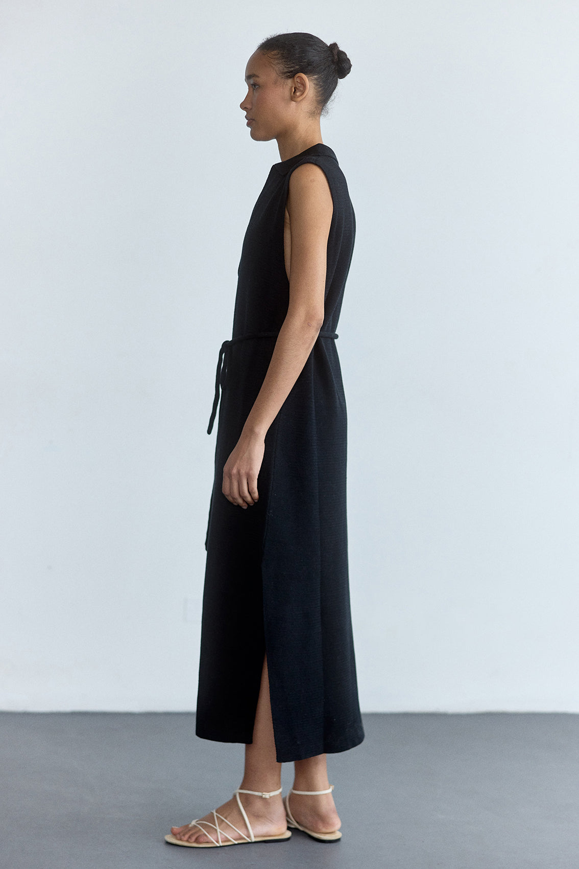 Vestido Tejido Algodón Pima - Ónix
